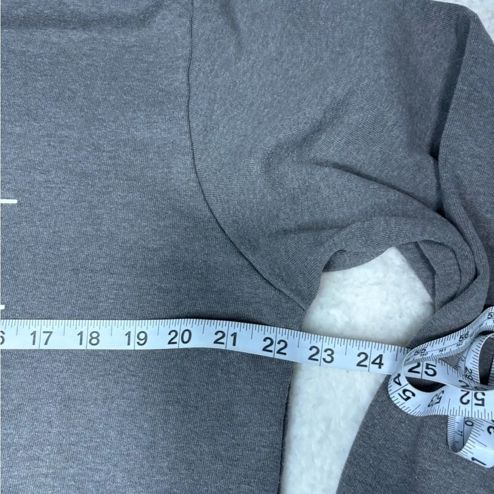 The North Face Men Gray Graphic Front Fleece Hoodie